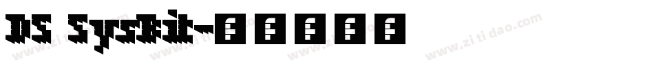 DS SysBit字体转换